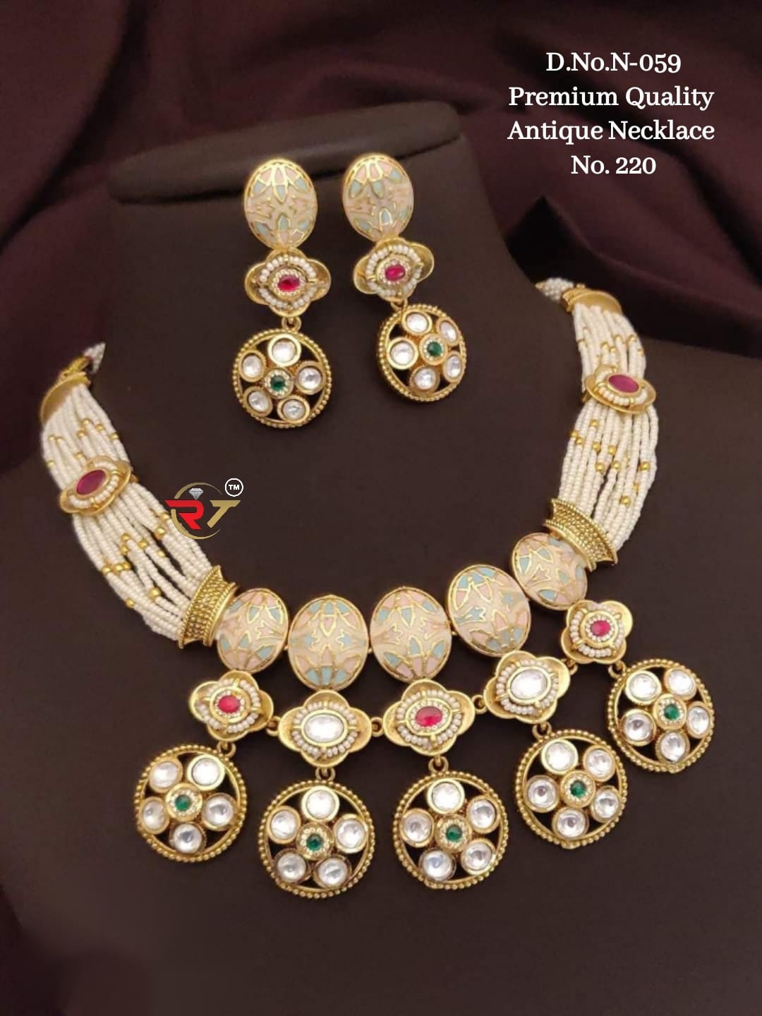 Premium Quality Antique Necklace (D.N. 220)