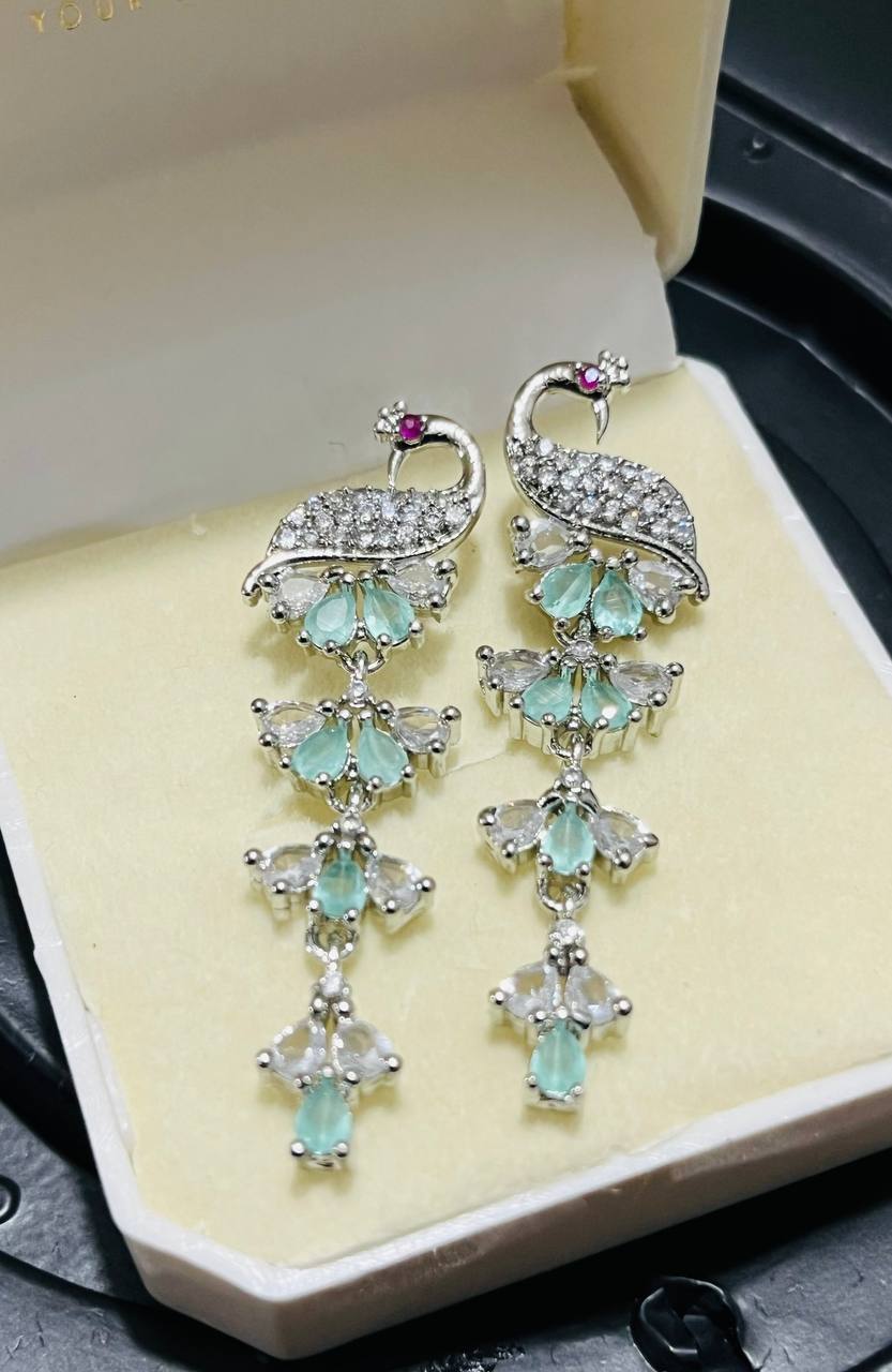 Peacock Diamond Earring (Pack of 2) (Design 1)