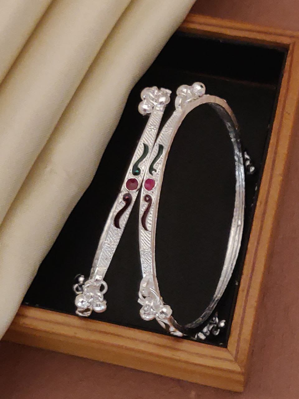 Fancy unique Silver kadli for women