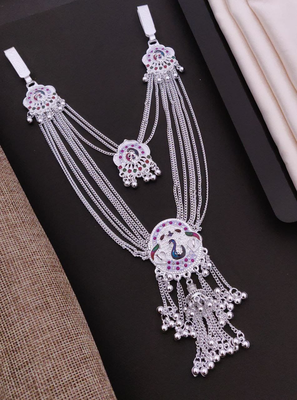 Silver Unique Women Kamarband (Design 1)