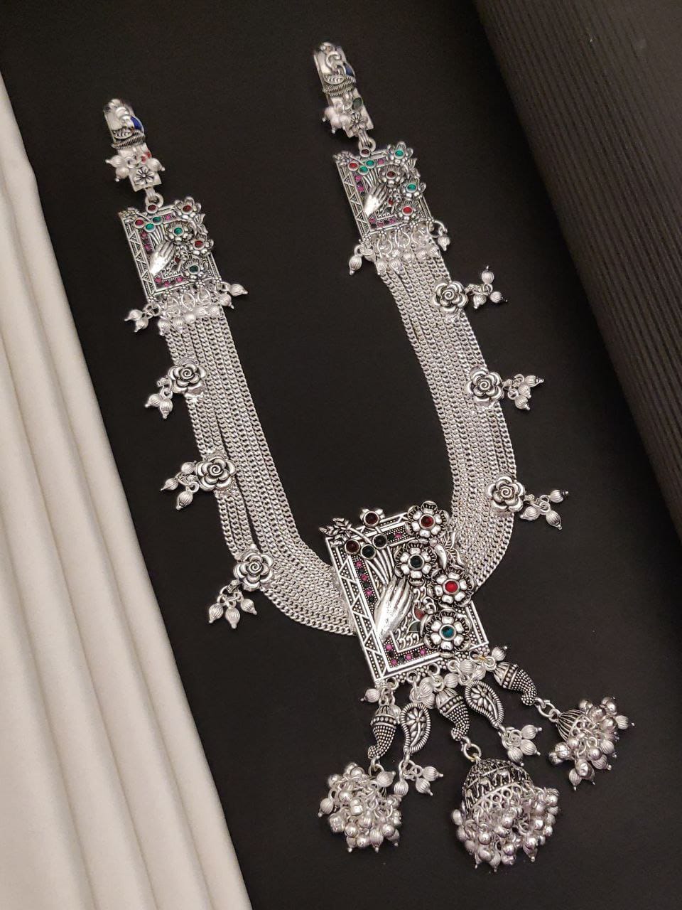 Silver Dimond Oxodise heavy kandora for women wedding (Design 2)