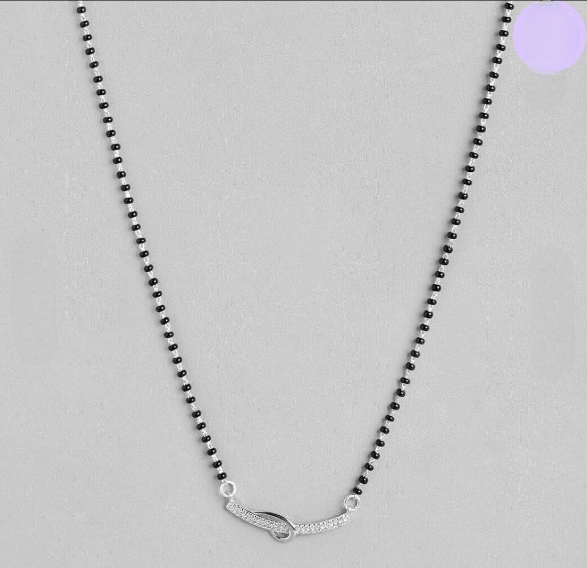C Sterling Silver Mangalsutra