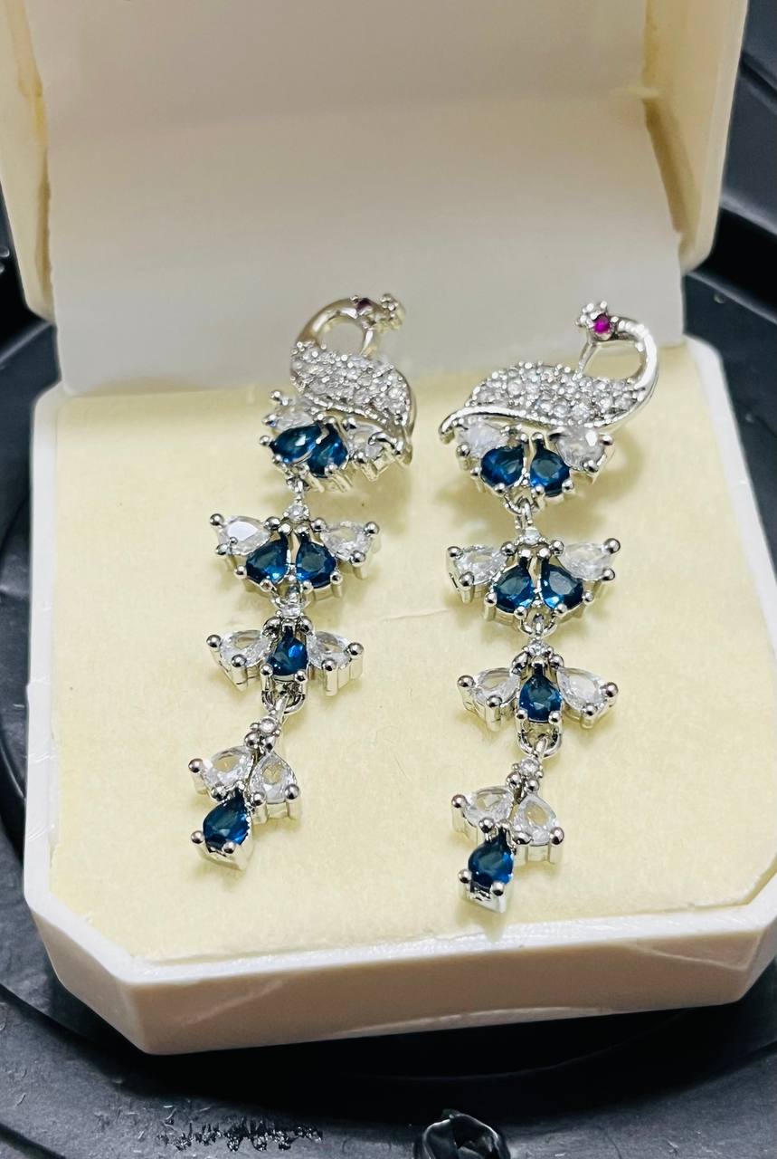 Peacock Diamond Earring (Pack of 2) (Design 5)