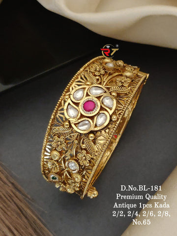 Party Wear Traditional 2 Piece Artificial Bangle Set (Design 6)